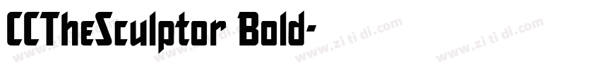 CCTheSculptor Bold字体转换